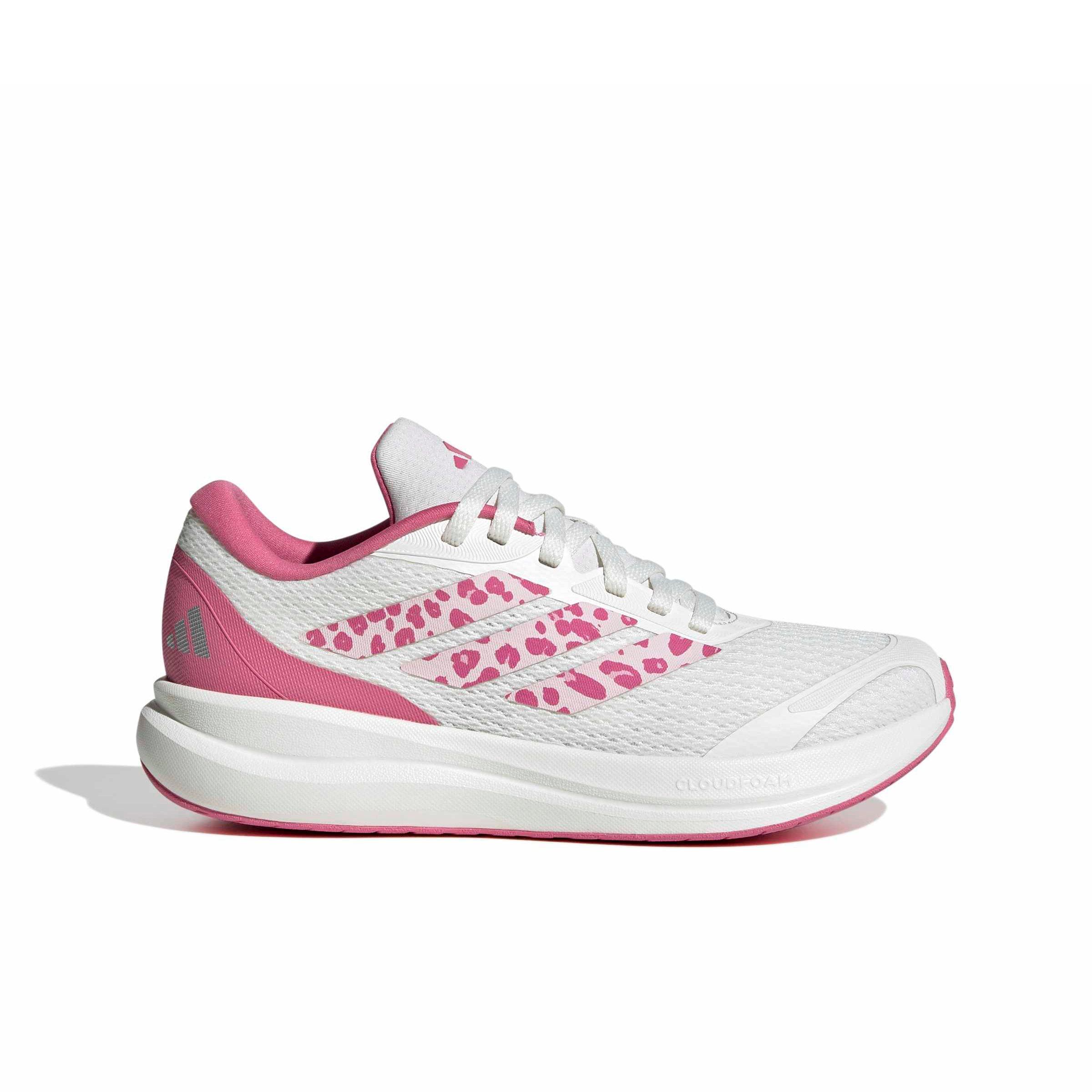 adidas Runfalcon 6 "Core White/Distilled Pink/Pink Fusion" Grade School Girls' Running Shoe - WHITE/PINK/PINK